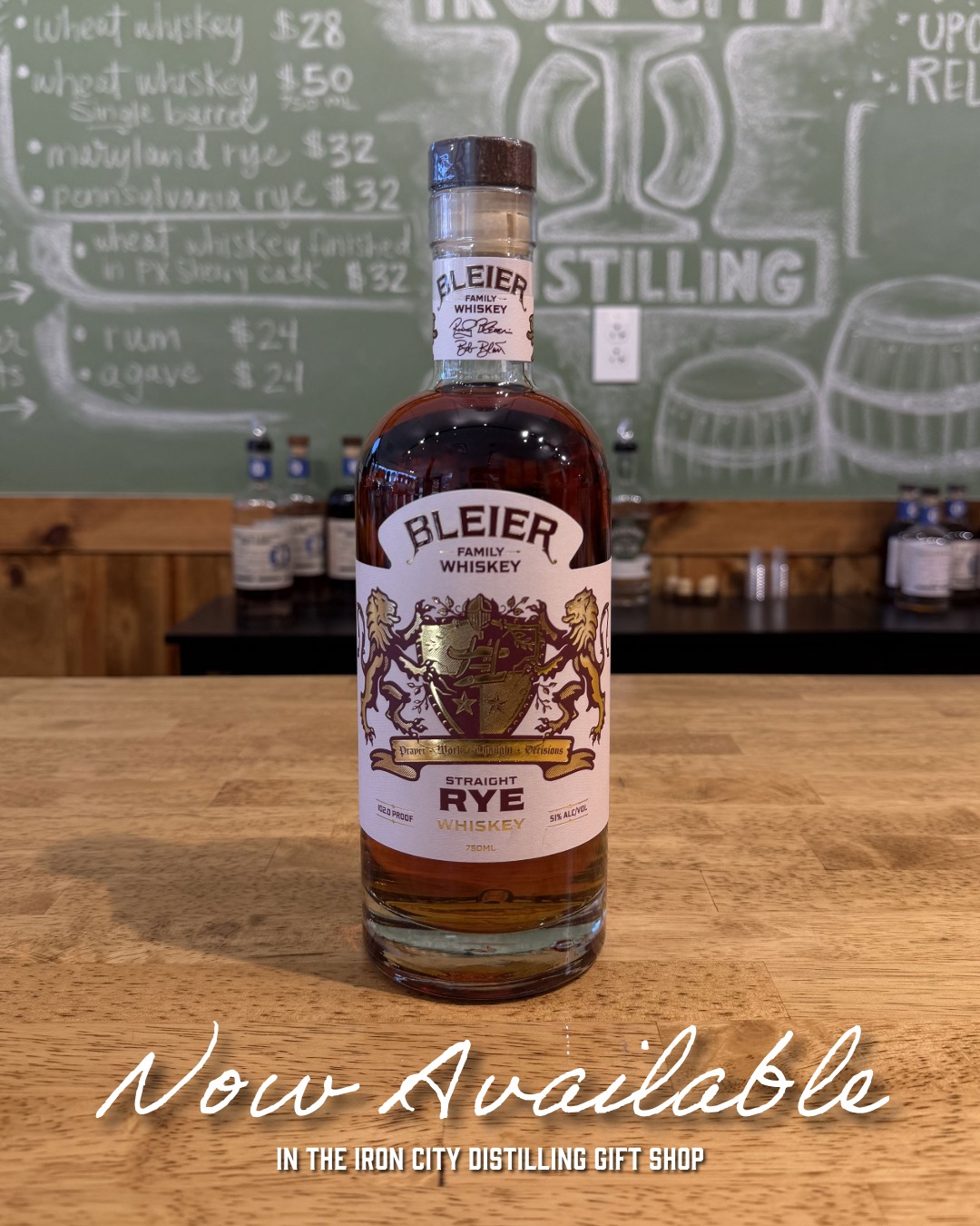 Iron City - Bleier Family Rye Whiskey