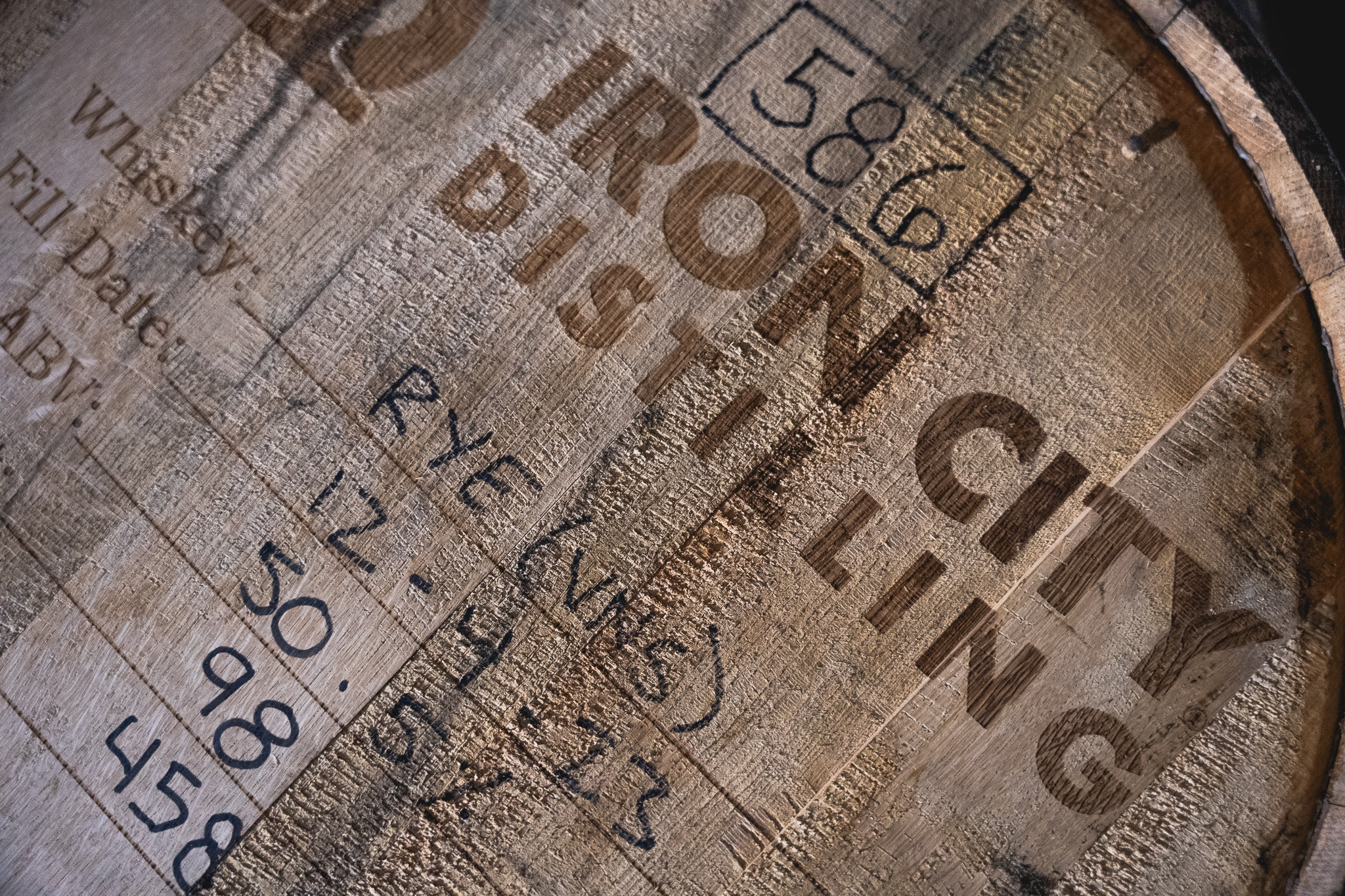 Iron City Distilling Barrel