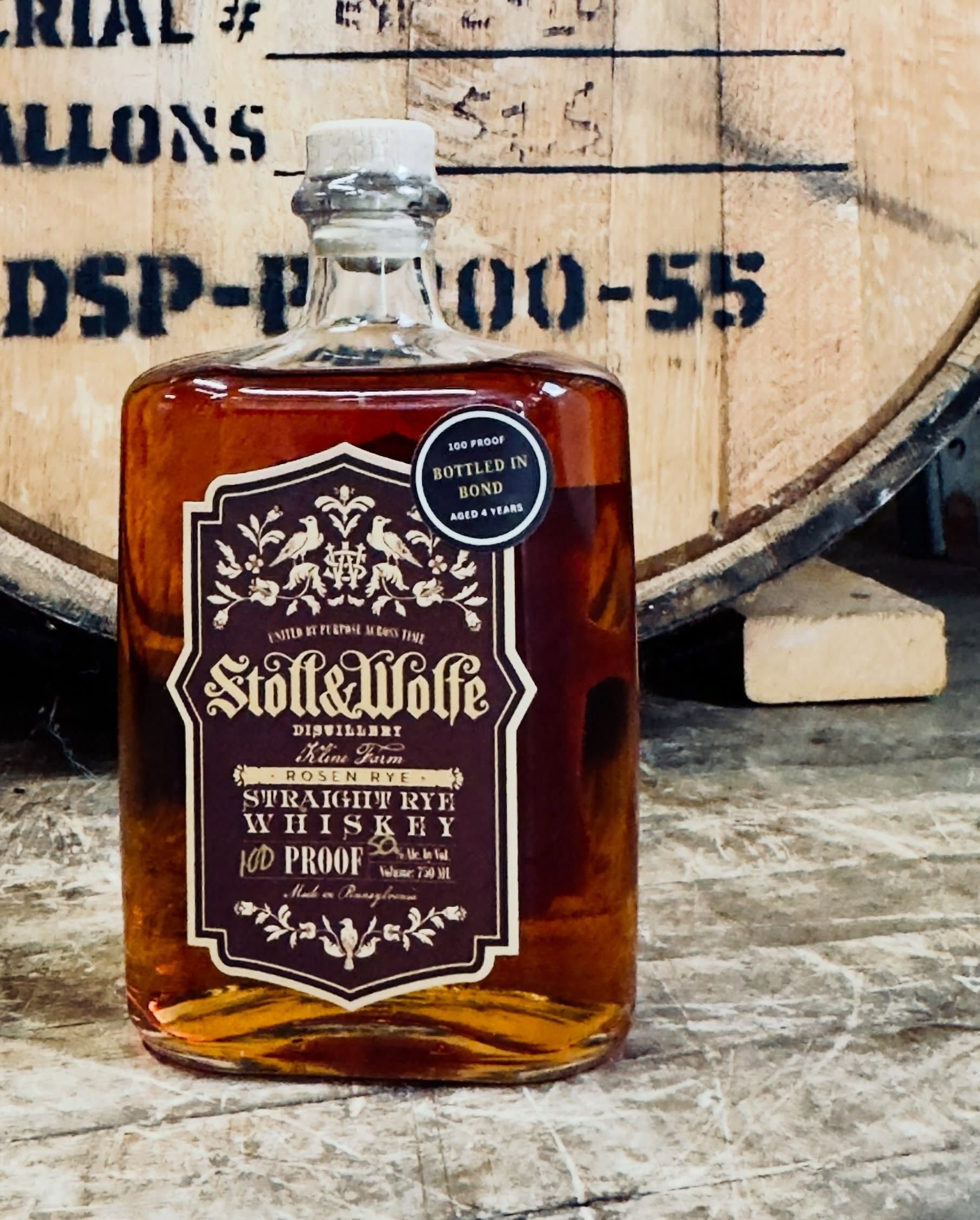 Stoll & Wolfe Rosen Rye - Bottled in Bond Release